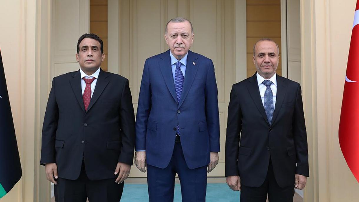 اردوغان المنفی رئیس شورای ریاستی لیبی را به حضور پذیرفت