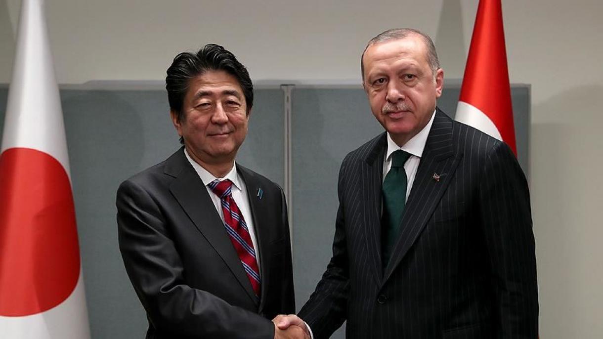 Ердоган разговаря с премиера на Япония