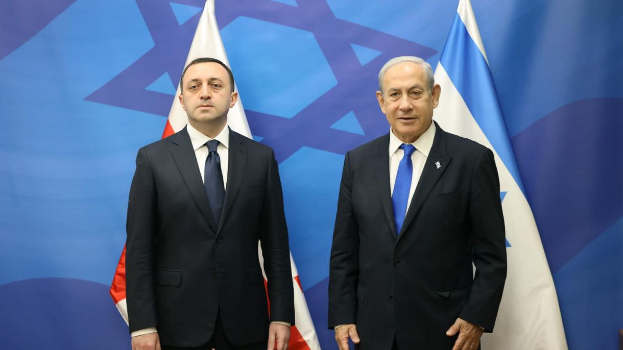 格鲁吉亚总理与以色列总理会面
