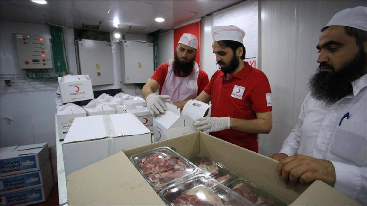 Cisjordanie: Le Croissant-Rouge turc distribue de la viande sacrificielle aux démunis
