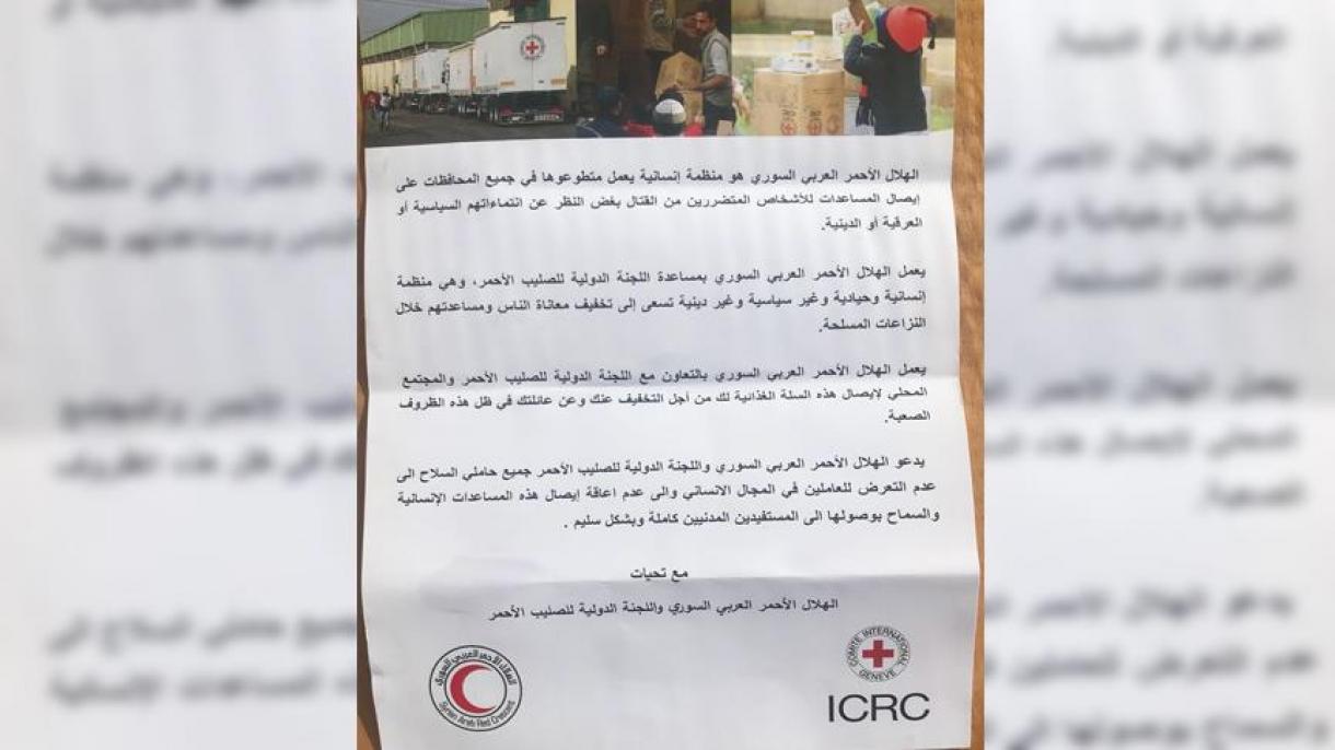 Vöröskeresztes csomagokat találtak a terroristáknál