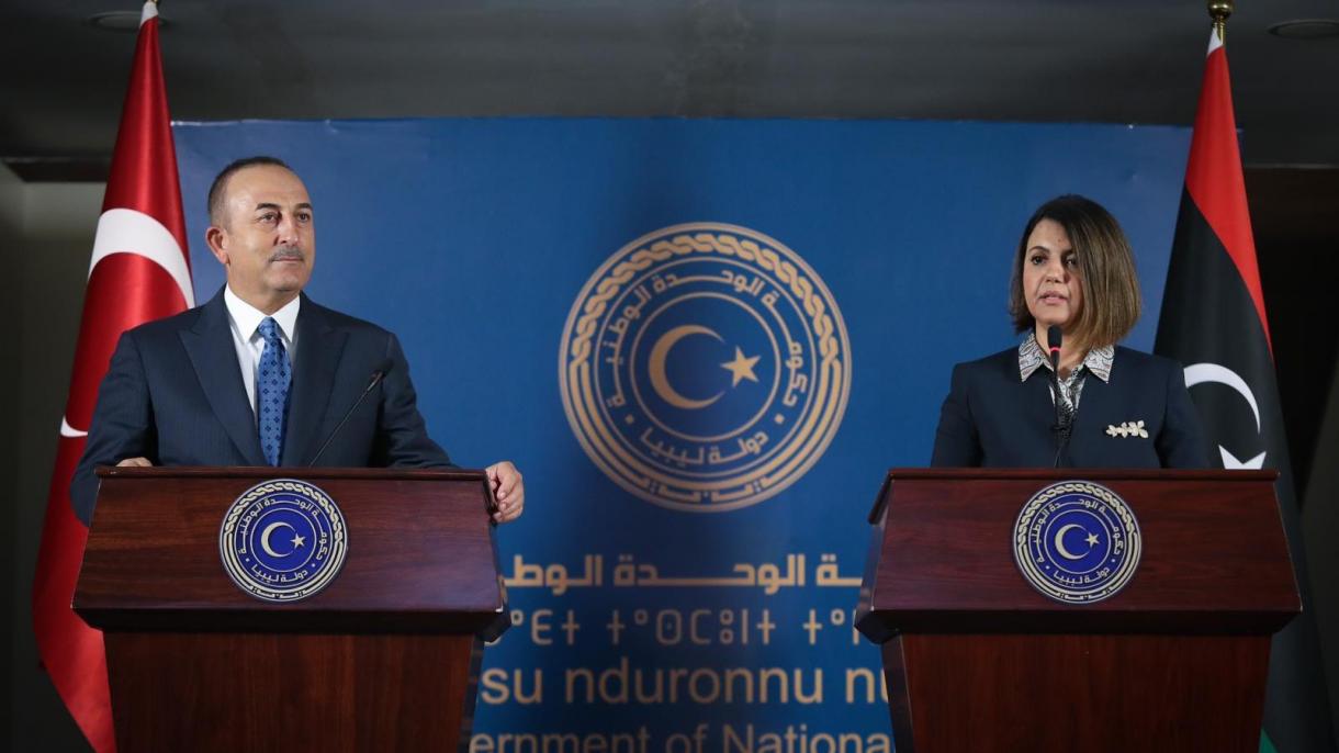 Conferința de presă comună Cavusoglu – al-Mangoush