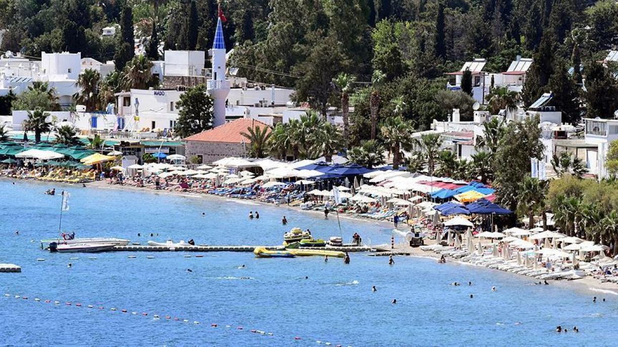 Almatıdan turistlar kilde