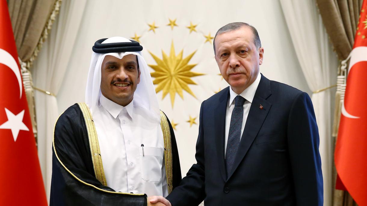 Prezident Erdog’an Qatar TIV al-Soniyni qabul qildi