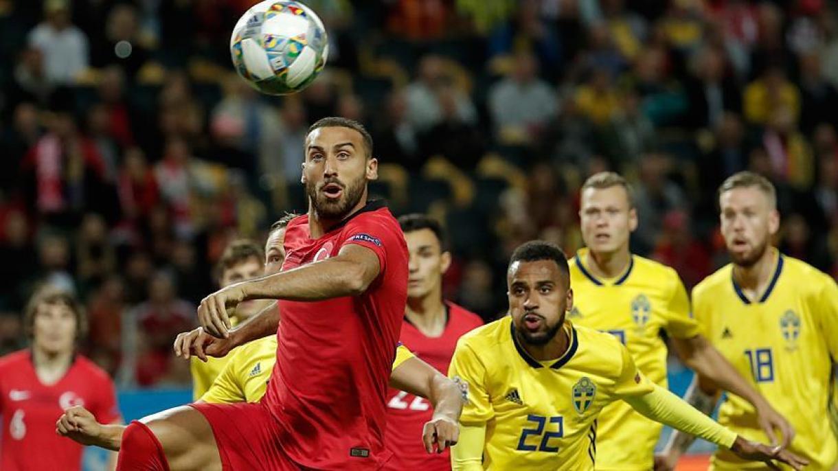 پیروزی تیم ملی ترکیه بر سوئد در لیگ فوتبال اروپا