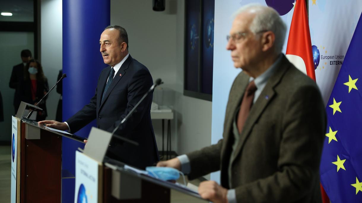 Mevlüt Çavuşoğlu ile Josep Borrell Brüksel'de 01.jpg