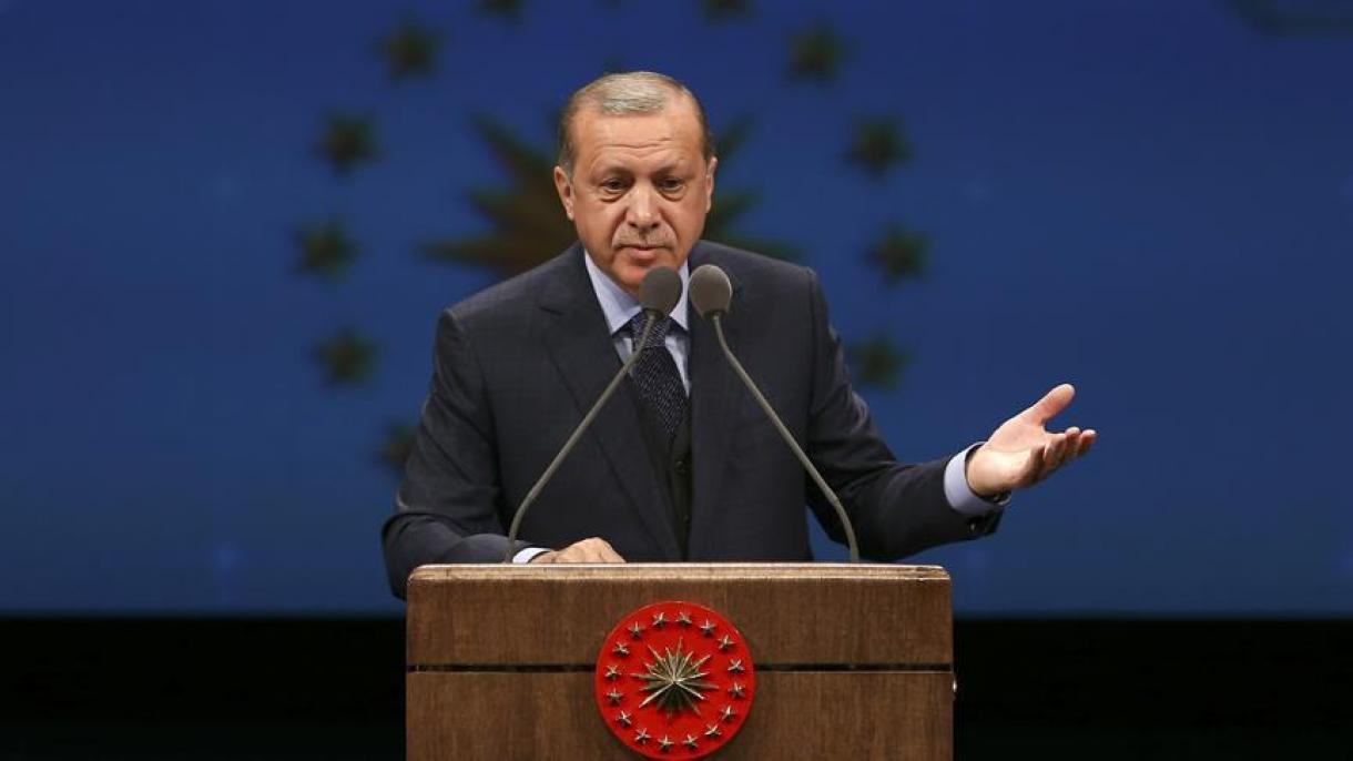 Prezident Erdog’an 8-Xalqaro Turk tili qurultoyida nutq so’zladi