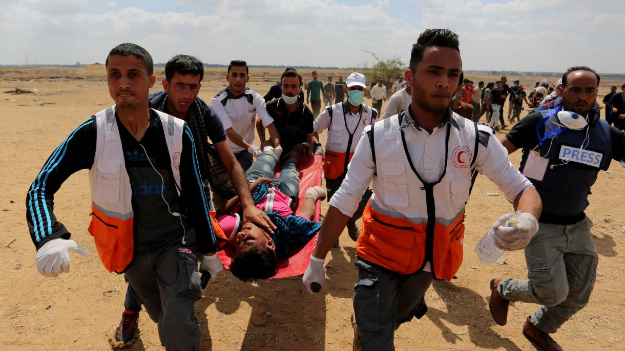 ادامه تظاهرات فلسطینیان در نوار غزه و افزایش تعداد کشته شدگان