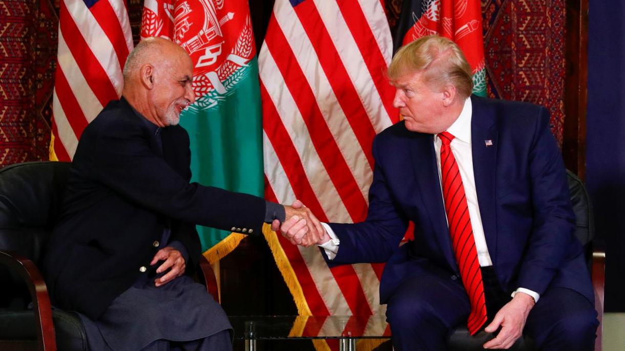 افغان سلسلہ امن  معاہدے پر صدر اشرف غنی کو صدرِ امریکہ کی مبارکباد