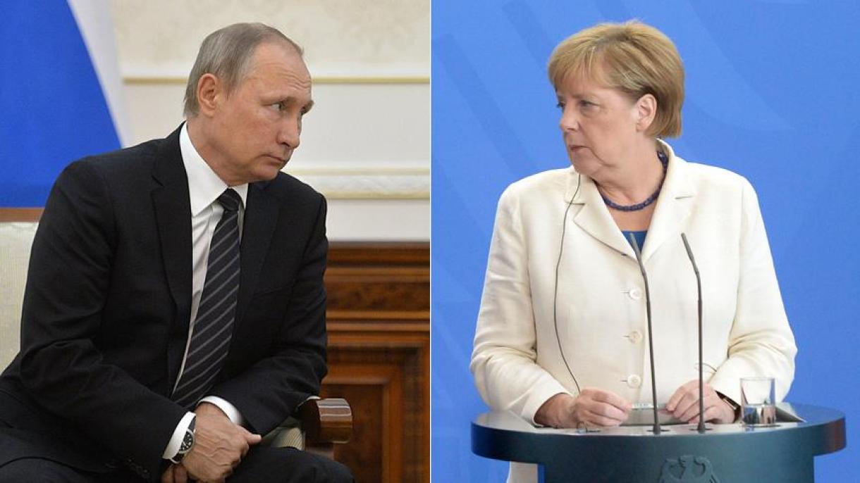 Angela Merkel bilen Wladimir Putin telefon arkaly söhbetdeşlik geçirdi