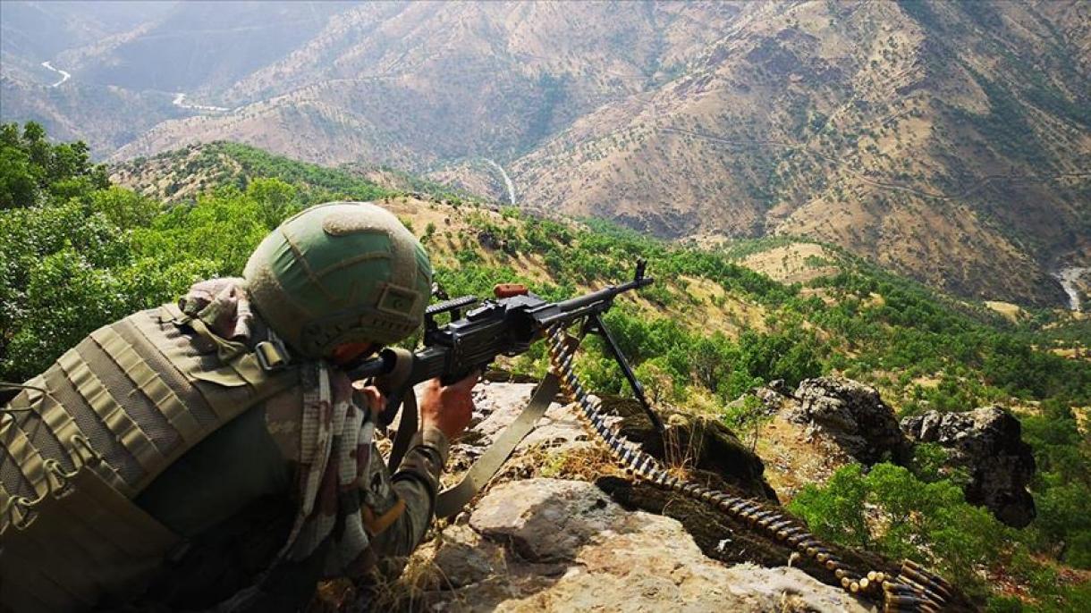 Şırnakban és Ağrıban a PKK terrorszervezet elleni akciók során 8 terroristát tettek ártalmatlanná