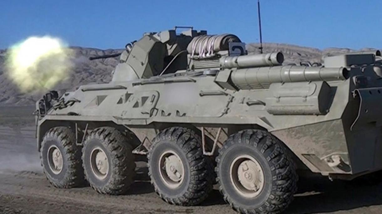 Әзербайжан армиясы әскери жаттығу жүргізуде