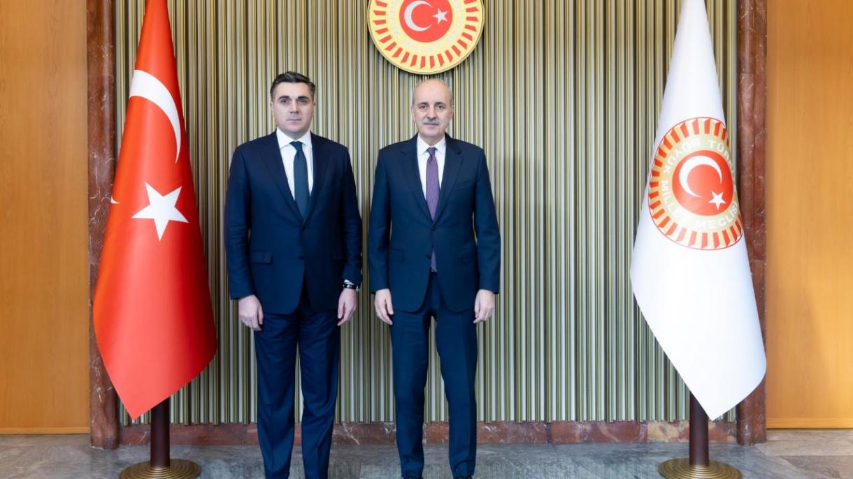 رئیس مجلس ترکیه، وزیرخارجه گرجستان را بحضور پذیرفت