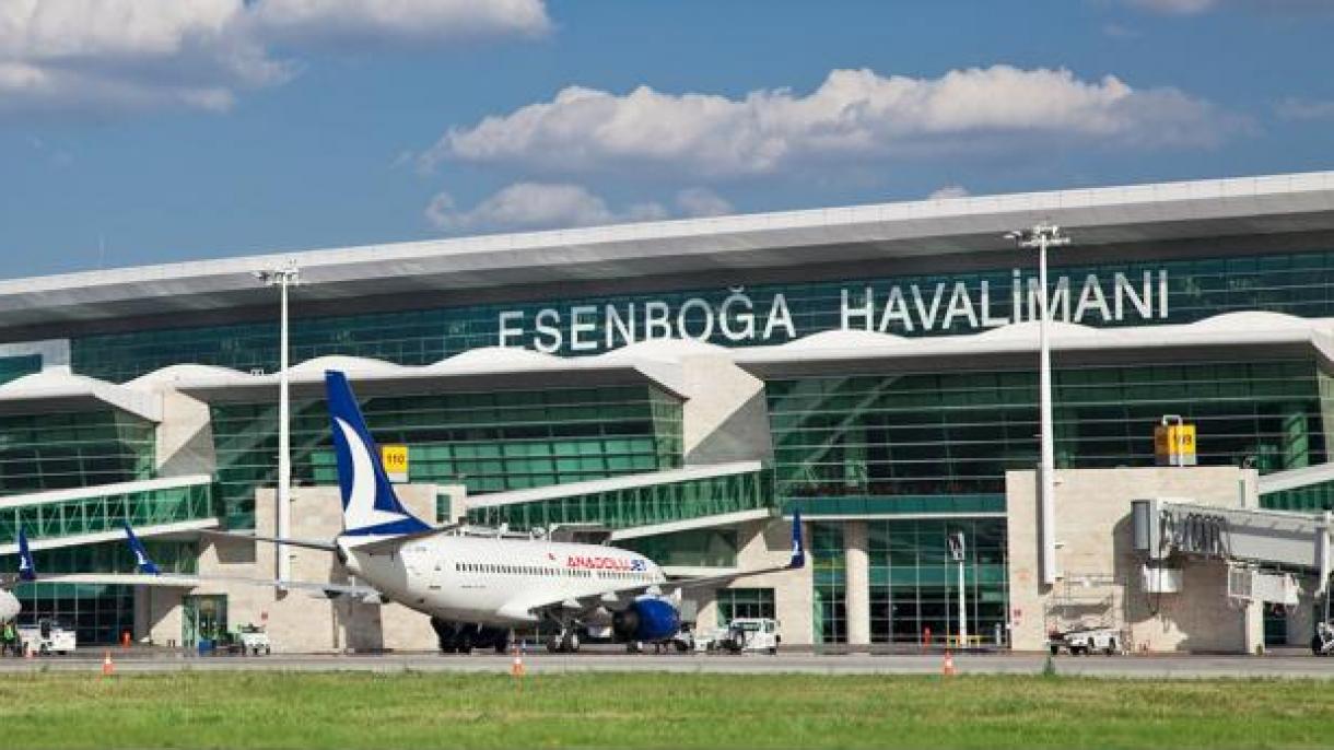 Az Esenboga repülőtér múlt hónapban 1,235 millió, 8 hónap alatt 9,428 millió utast szolgált ki