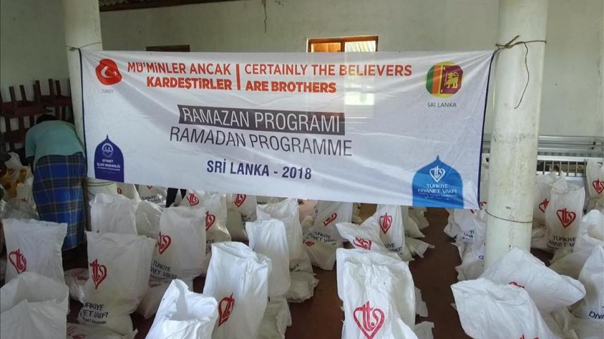 کمک‌های بنیاد امور دیانت ترکیه در سریلانکا