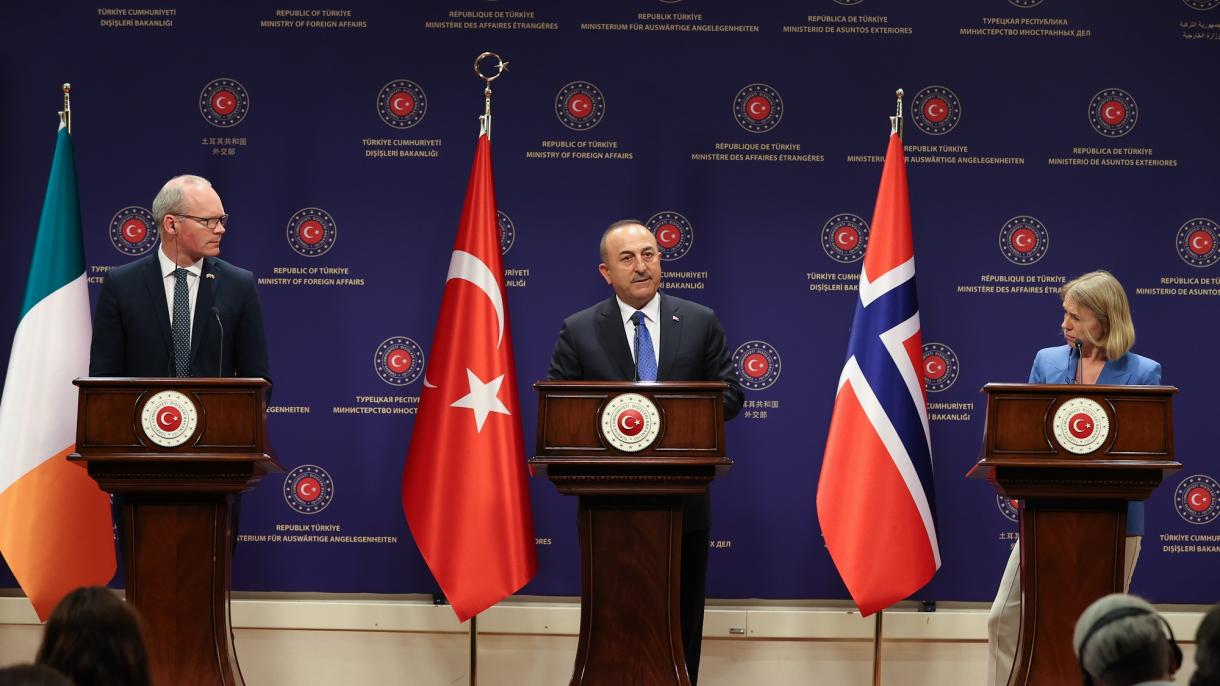Türk Daşary işler ministri Finlýandiýanyň we Şwesiýanyň ugradan resminamalary barada beýanat berdi
