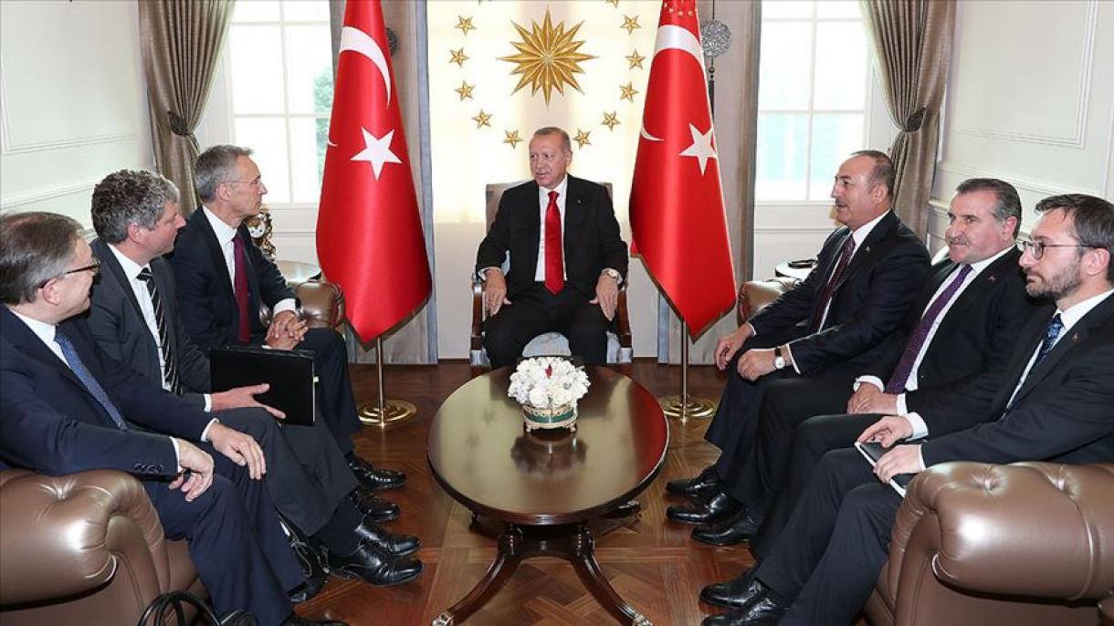 Türkiýäniň Prezidenti NATO-nyň Baş sekretaryny kabul etdi