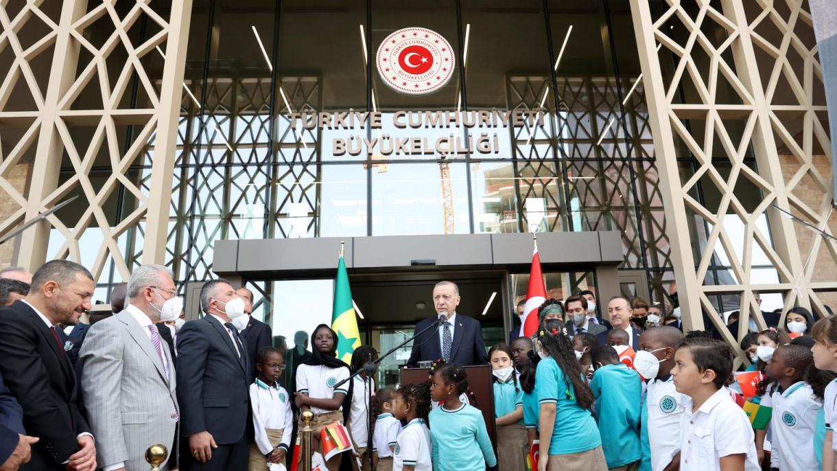 سینیگال میں ترک چانسلری دفتر کی عمارت کا افتتاح صدر ایردوان کے ہاتھوں