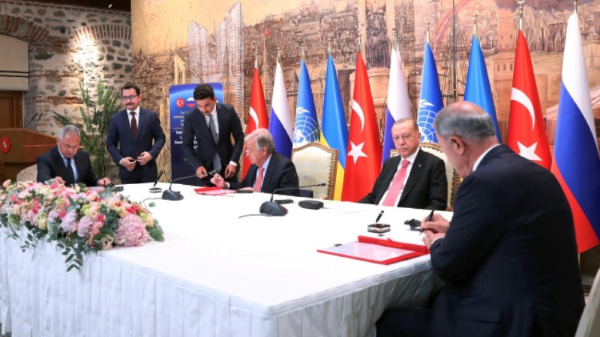 اردوغان: با امضای این توافق نامه به جلوگیری از خطر گرسنگی درجهان کمک خواهیم کرد