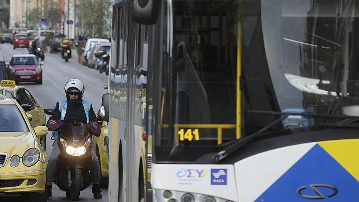 Sciopero dei conducenti di autobus ad Atene
