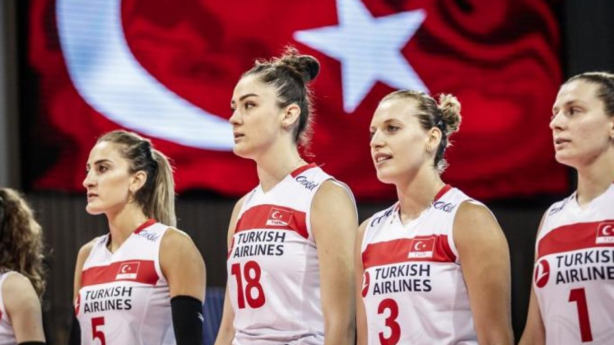 Selección turca de voleibol femenina gana a Alemania en el Torneo de Clasificación Intercontinental