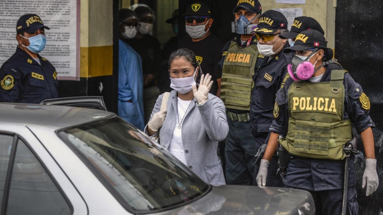 La excandidata presidencial peruana, Keiko Fujimori, salió de prisión