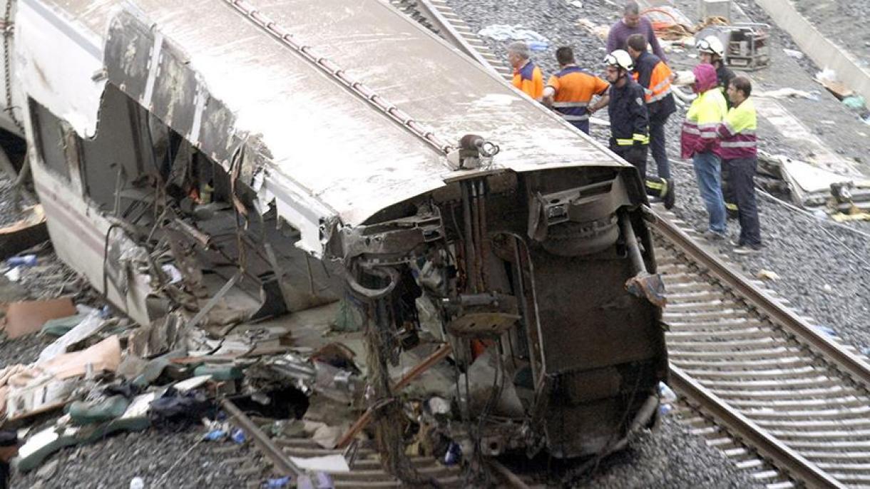اسپین  میں ٹرین حادثہ