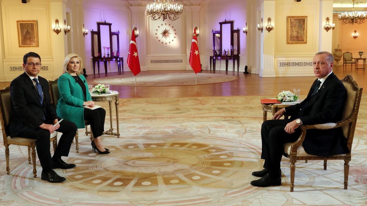 مصاحبه تلویزویونی رئیس جمهور تورکیه در رابطه به مسایل مهم روز