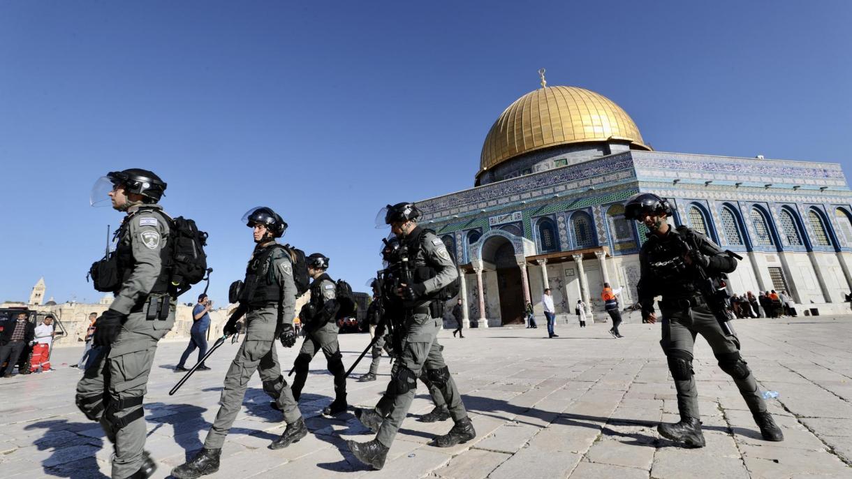 مسجد الاقصی پر اسرائیلی پولیس کا دھاوا