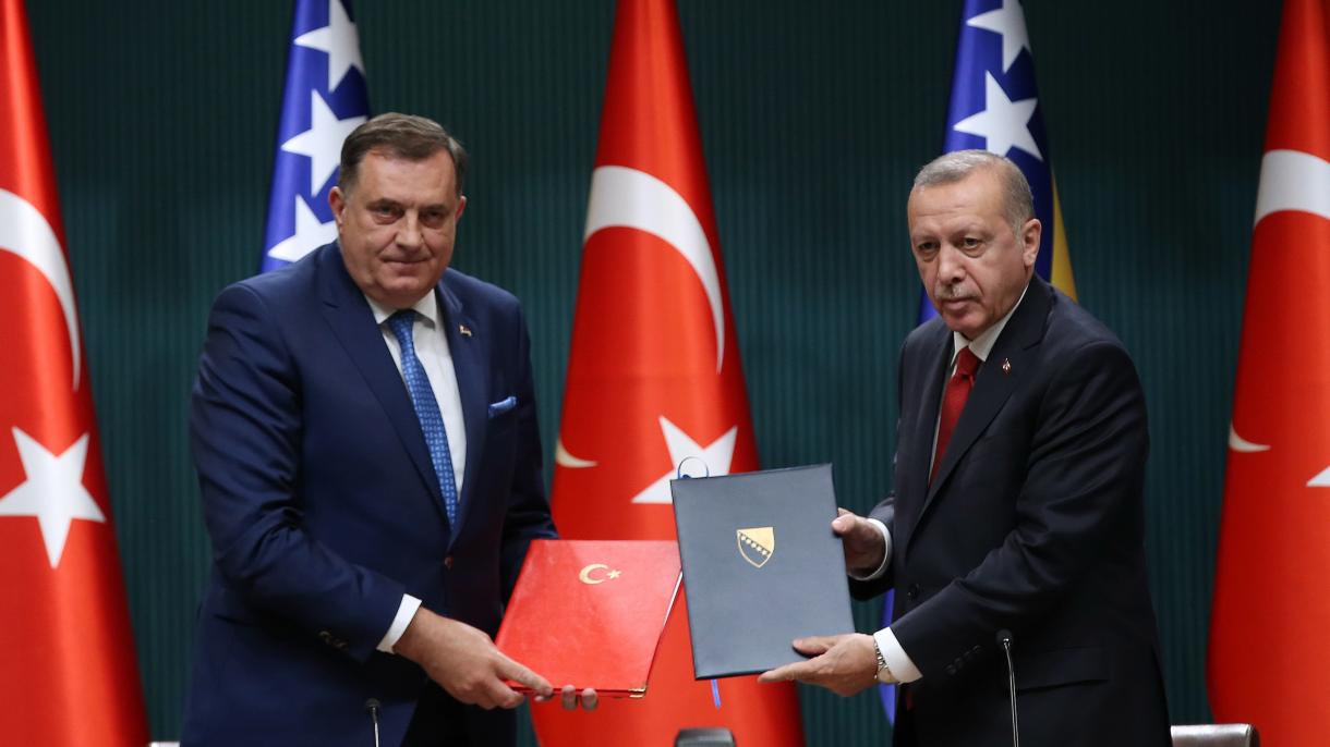 Conferința de presă Erdogan - Dodik