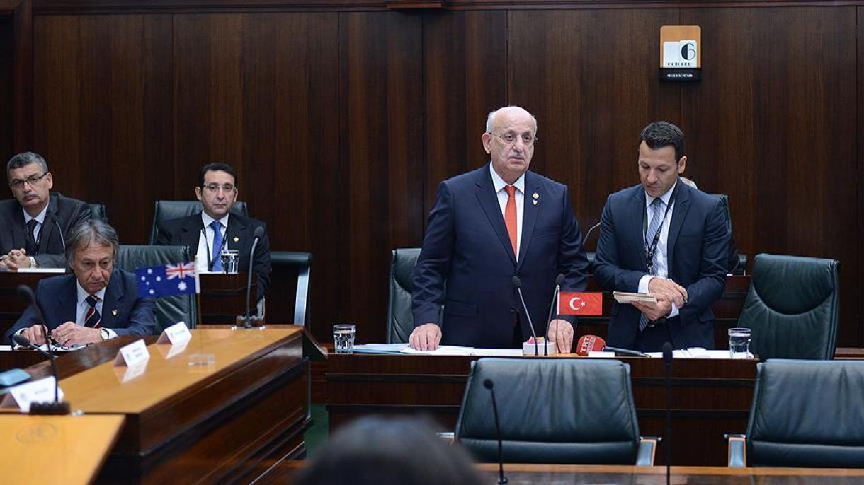 رئیس پارلمان ترکیه به اجلاس میکتا اشتراک نمود