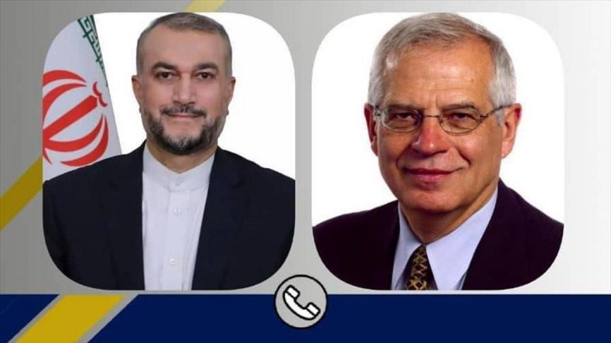گفتوگوی تلفنی حسین امیرعبداللهیان با جوزپ بورل در خصوص مذاکرات هستهای ایران