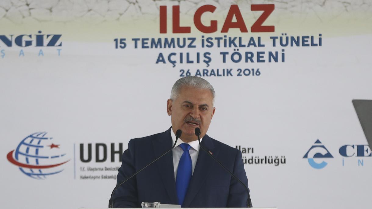 Yildirim na otvaranju tunela Ilgaz 15. juli