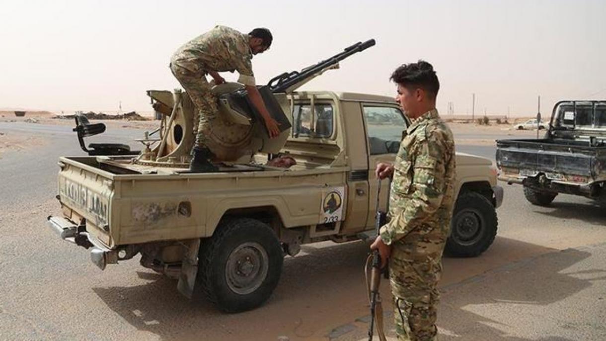 کاروان خودروهای مسلح حفتر در جنوب شرقی طرابلس