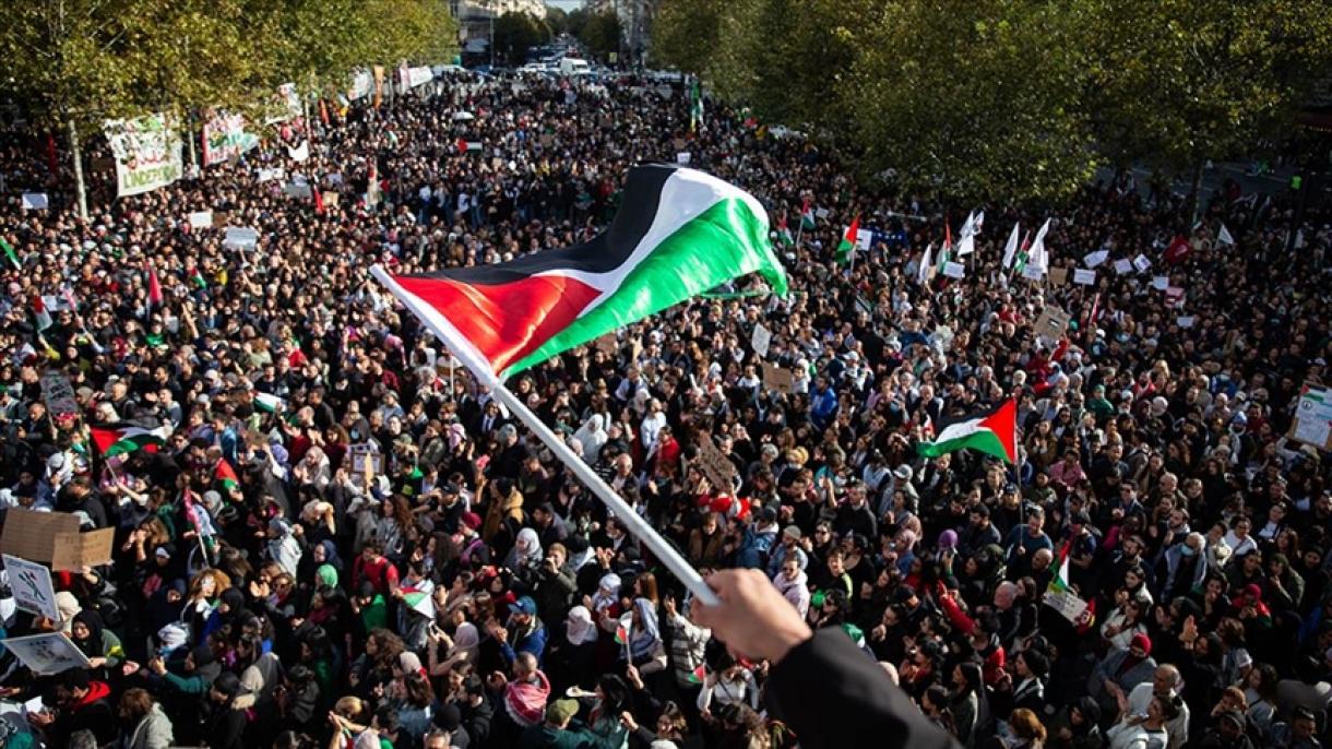 برگزاری تظاهرات حمایت از فلسطین در کشورهای مختلف جهان