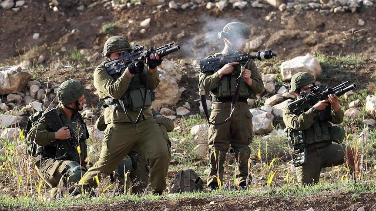 以色列士兵对约旦河西岸冲突事件进行干预