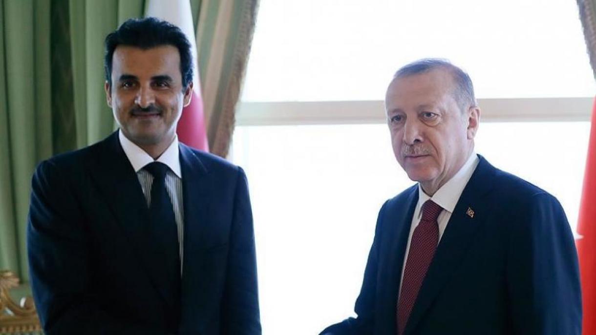 Президент Ердоған Катар Әмірімен телефонда сөйлесті