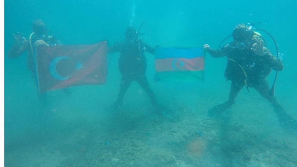 Türkiyə ilə Azərbaycanın sualtı hücum və müdafiə birgə təlimləri davam edir