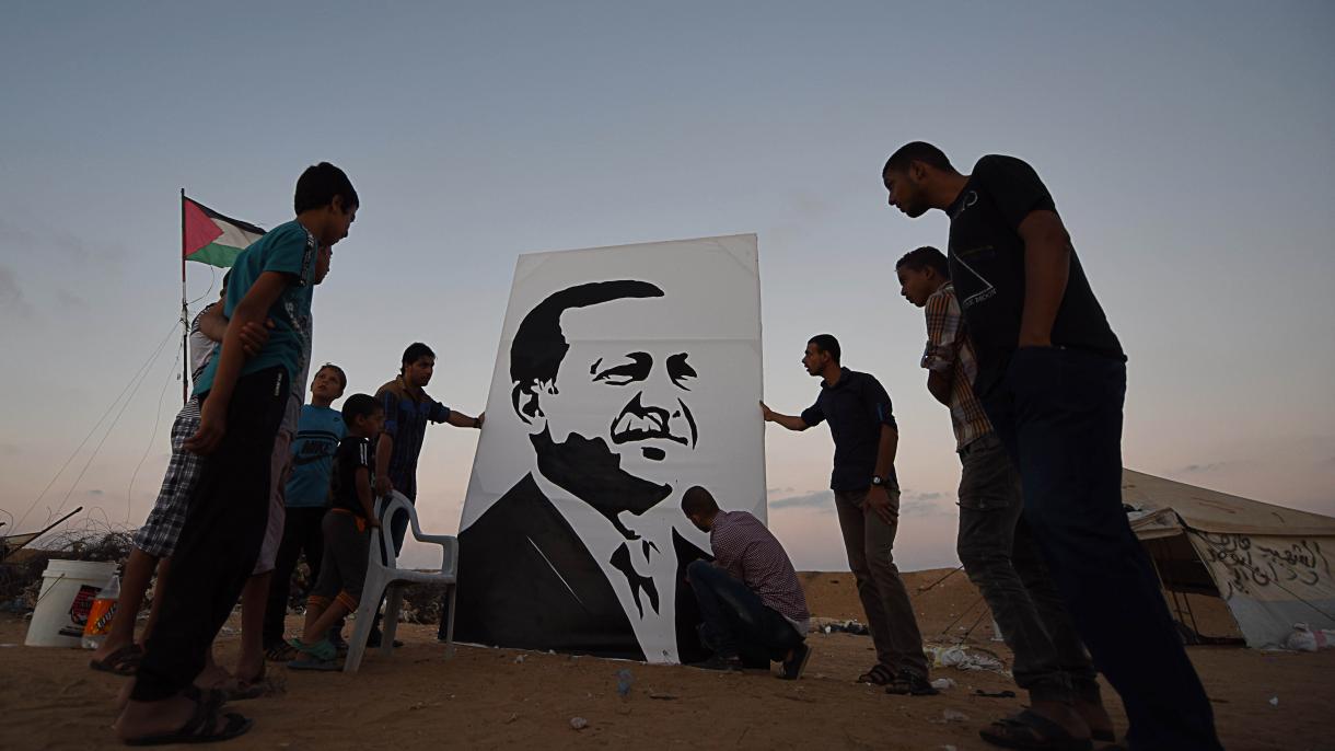 El cuadro de Erdoğan del pintor palestino