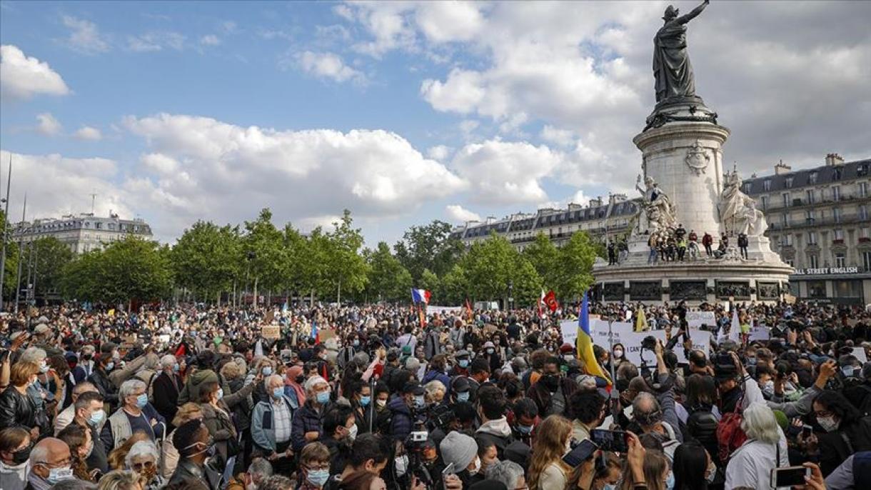 تظاهرات ضد نژادپرستی مردم فرانسه در پاریس و شهرهای دیگر