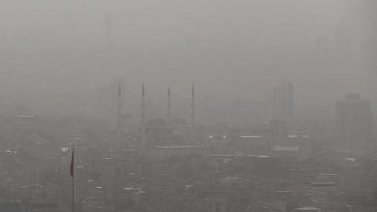 Nube de polvo procedente de península arábica llegó hasta Ankara