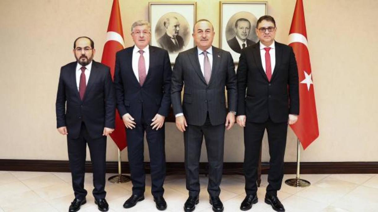 انقرہ: وزیر خارجہ کی شامی حزب اختلاف کے رہنماوں سے ملاقاتیں،تازہ صورتحال پر غور