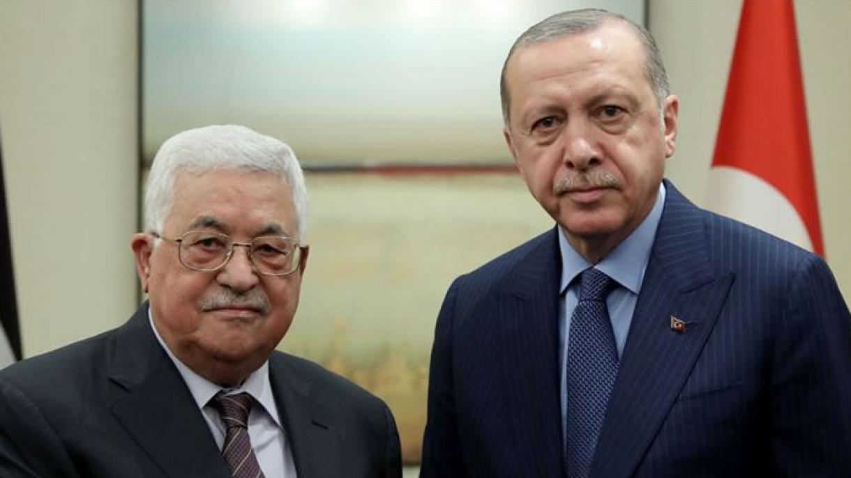 Apoyo del presidente Erdogan al líder palestino en la lucha contra Covid-19