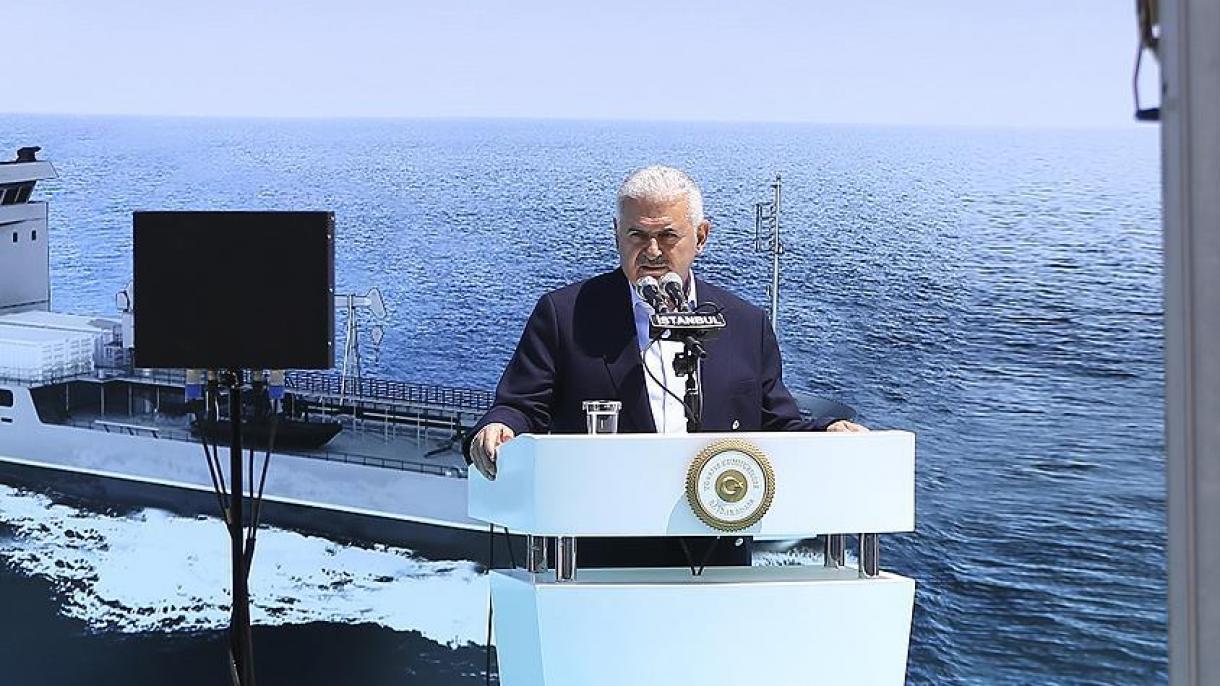 Türkiyə öz təchizat dəstək gəmisini istehsal etdi və suya buraxdı