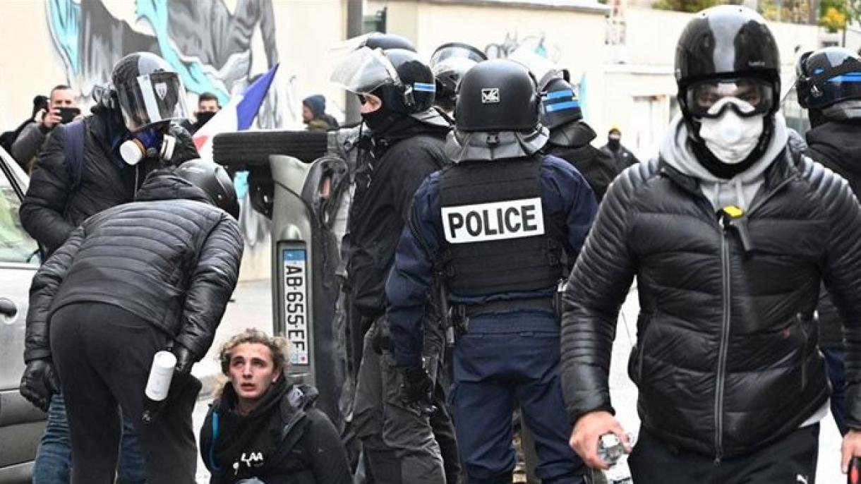 法国黄背心示威游行卷土重来:256人被拘捕