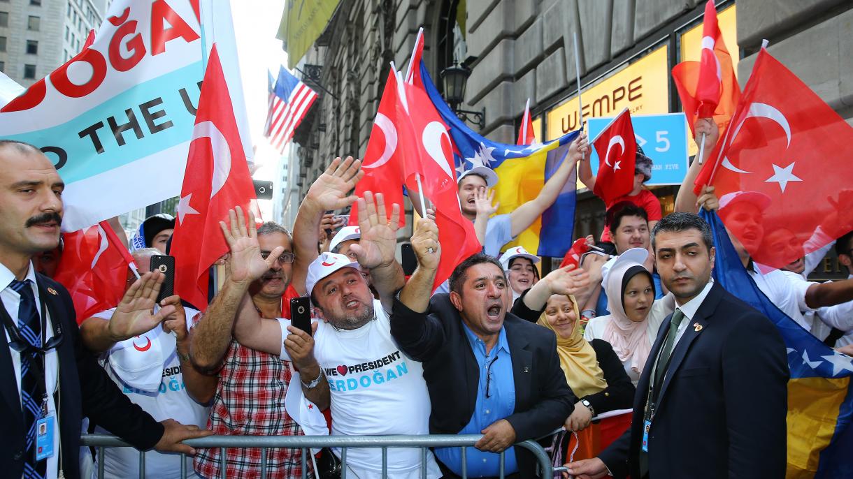 Πανηγυρική υποδοχή στον Ερντογάν στις ΗΠΑ