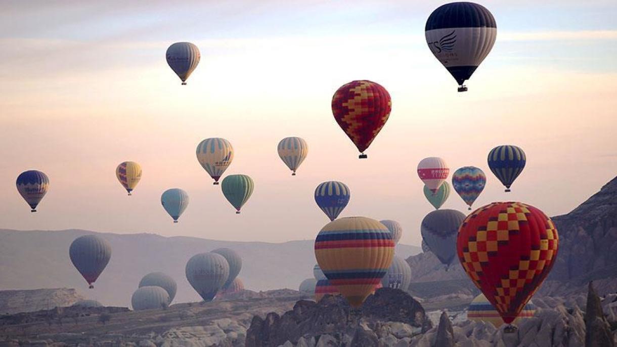 226 mil pessoas voaram nos balões da Capadócia nos primeiros 6 meses deste ano