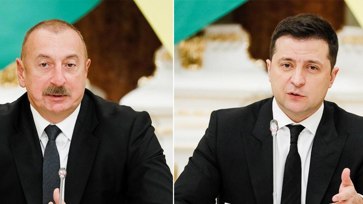 Zelenskiy gumanitar yordamlar uchun Aliyevga minnatdorchilik bildirdi