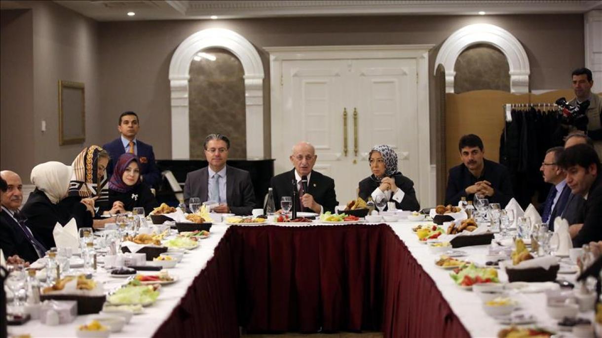 دیدار رئیس مجلس ترکیه با تاجران ترک در تهران