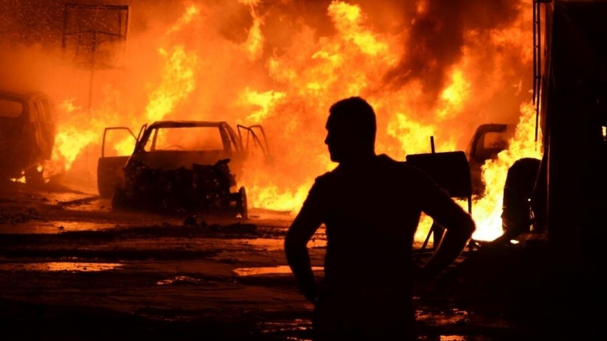 بغداد  میں بموں سے لدی ہوئی ایک  گاڑی میں دھماکہ، 10 افراد ہلاک 30 زخمی